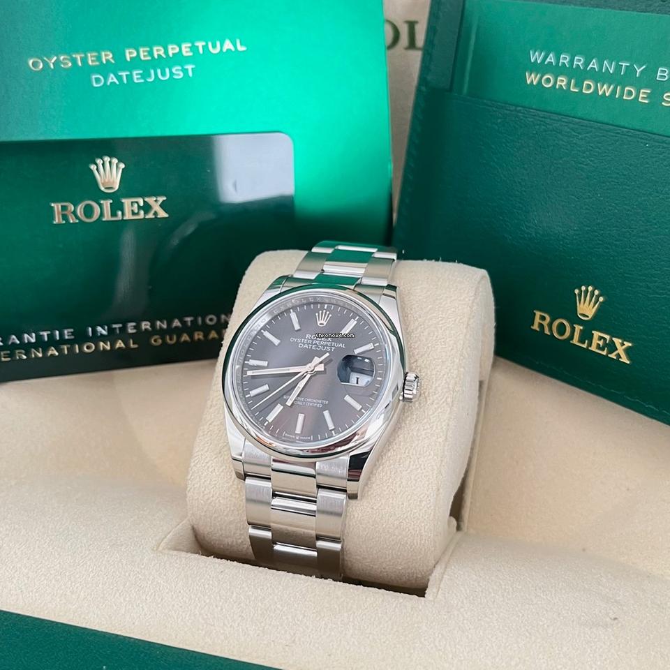 Rolex Datejust 36 36mm Like New (Unworn) 2025 (May) Black Dial Index Oyster Band 126200