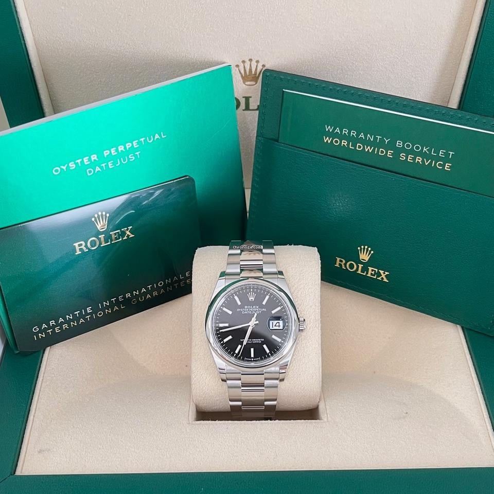 Rolex Datejust 36 36mm Like New (Unworn) 2025 (May) Black Dial Index Oyster Band 126200
