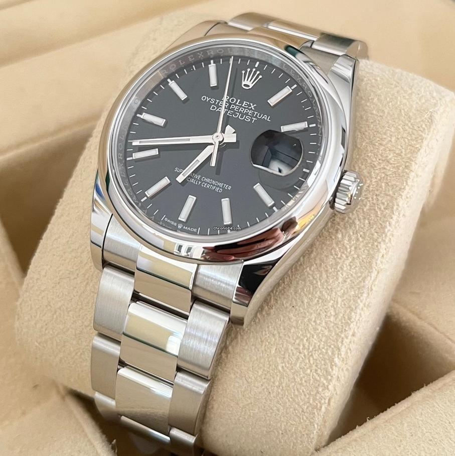Rolex Datejust 36 36mm Like New (Unworn) 2025 (May) Black Dial Index Oyster Band 126200