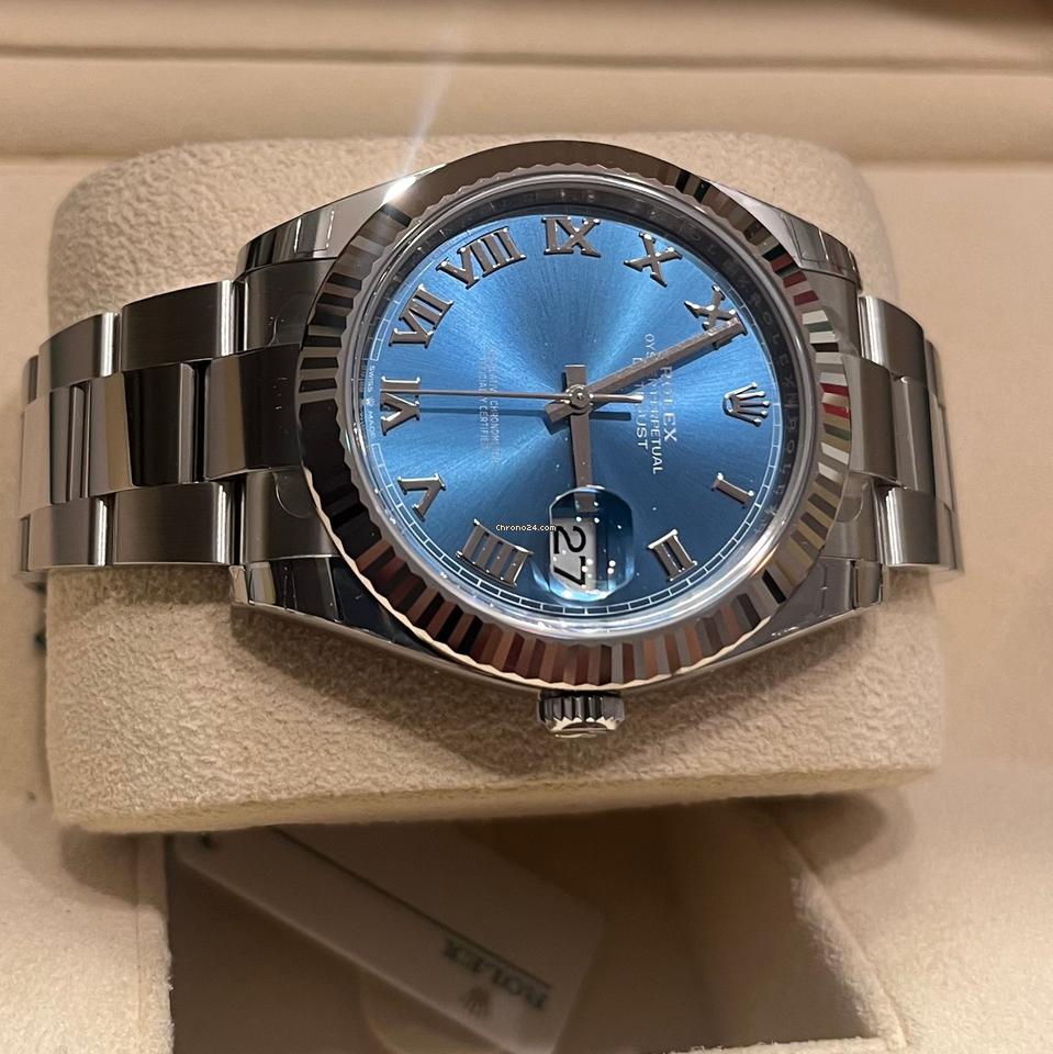 Rolex Datejust 41 mm / Like New (Unworn) 2025 (May) Blue Rom Dial/126334