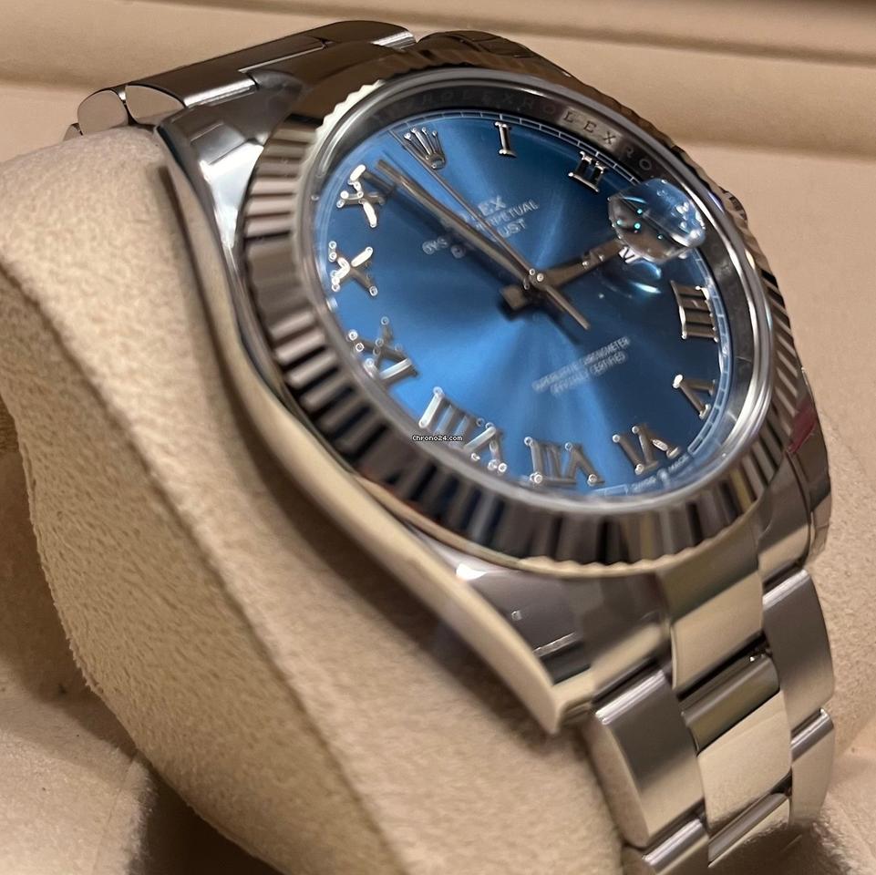 Rolex Datejust 41 mm / Like New (Unworn) 2025 (May) Blue Rom Dial/126334