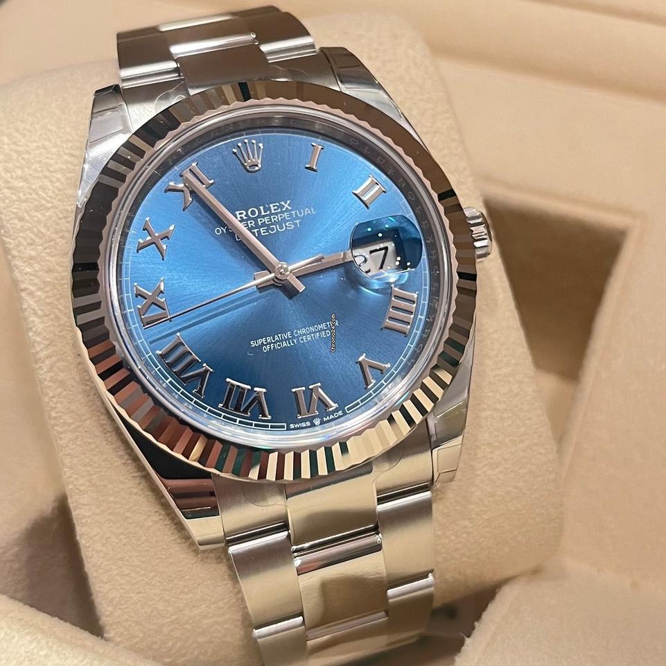 Rolex Datejust 41 mm / Like New (Unworn) 2025 (May) Blue Rom Dial/126334