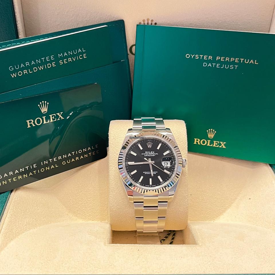 Rolex Datejust 41 41mm Like New (Unworn) 2025 (May)Black Dial Index Oyster 126334