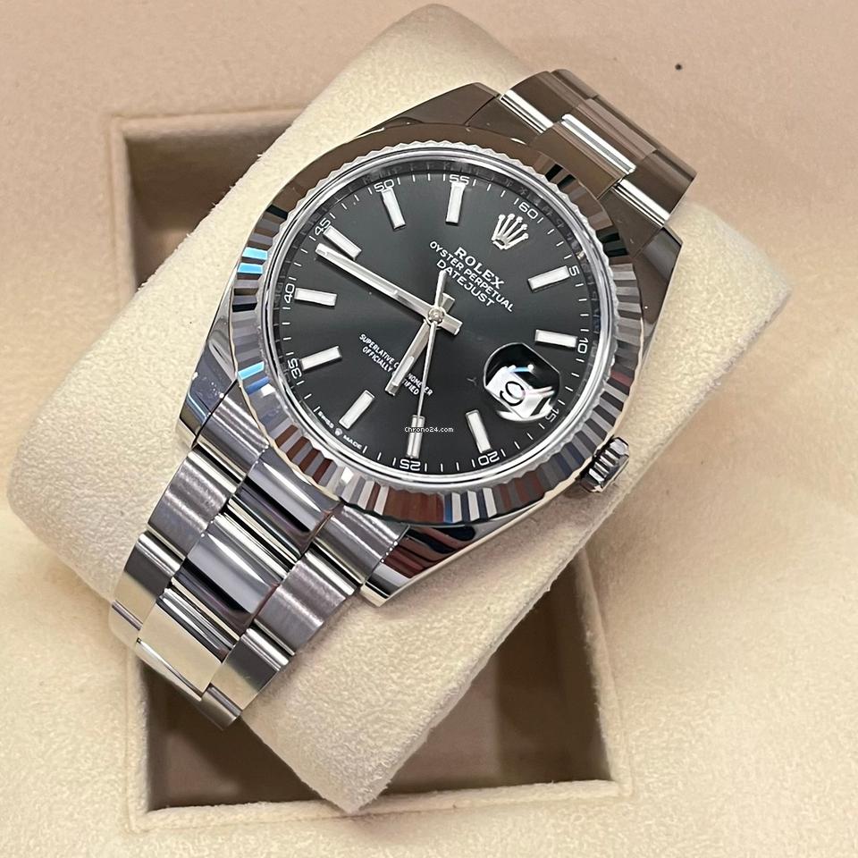 Rolex Datejust 41 41mm Like New (Unworn) 2025 (May)Black Dial Index Oyster 126334