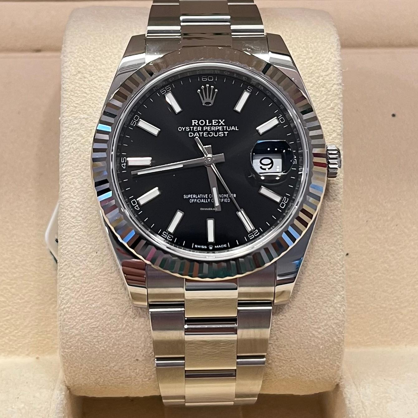 Rolex Datejust 41 41mm NEW 2025 (May)Black Dial Index Oyster 126334
