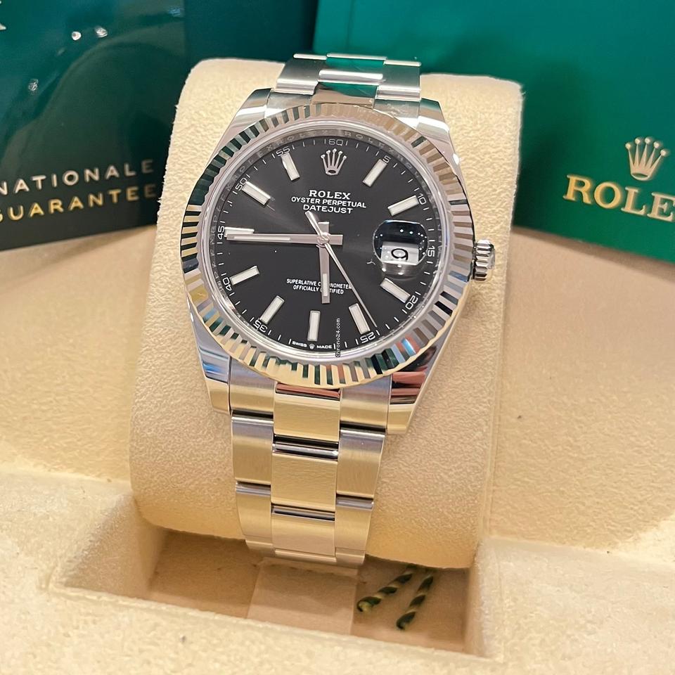 Rolex Datejust 41 41mm Like New (Unworn) 2025 (May)Black Dial Index Oyster 126334
