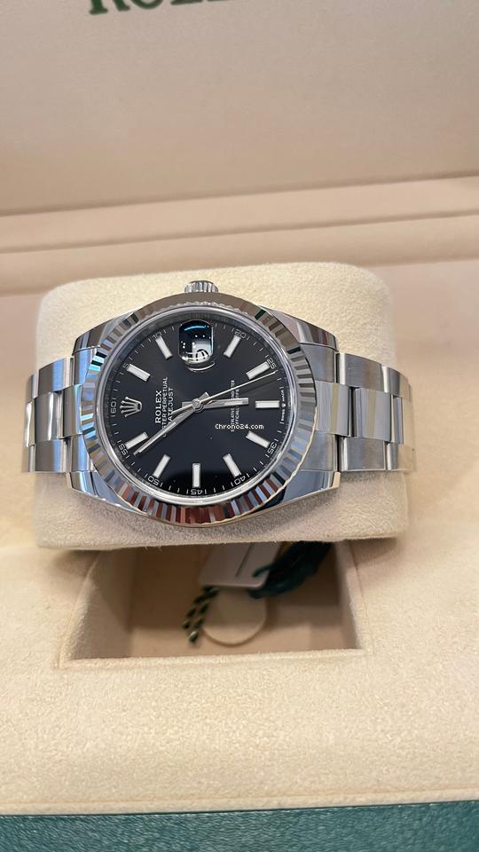 Rolex Datejust 41 41mm Like New (Unworn) 2025 (May)Black Dial Index Oyster 126334