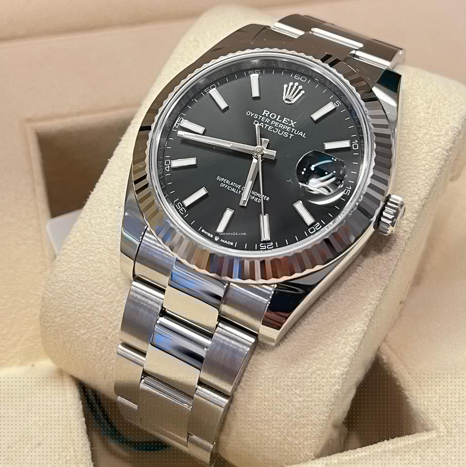 Rolex Datejust 41 41mm Like New (Unworn) 2025 (May)Black Dial Index Oyster 126334