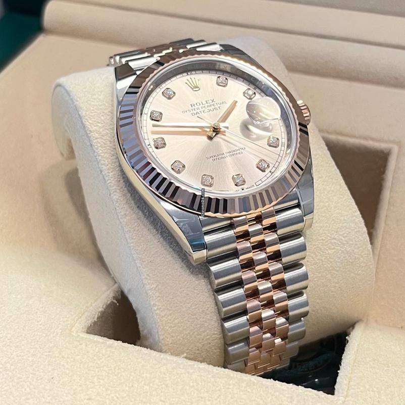 Rolex Datejust 41 NEW 2025 Sundust Dial / 10 Diamonds / jubilee 126331