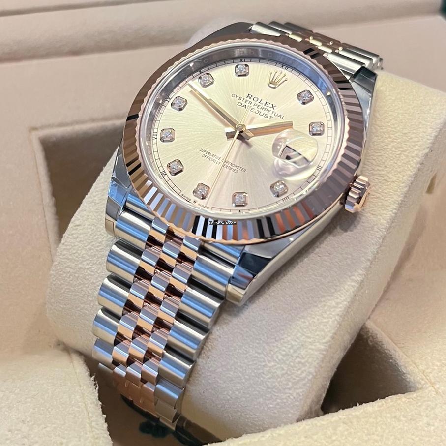 Rolex Datejust 41 Like New (Unworn) 2025 Sundust Dial / 10 Diamonds / jubilee 126331