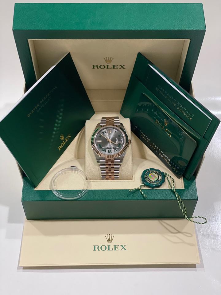 Rolex Datejust 41 41mm Like New (Unworn) 2025 / Slate Rom Dial Jubilee Fluted Bezel 126331