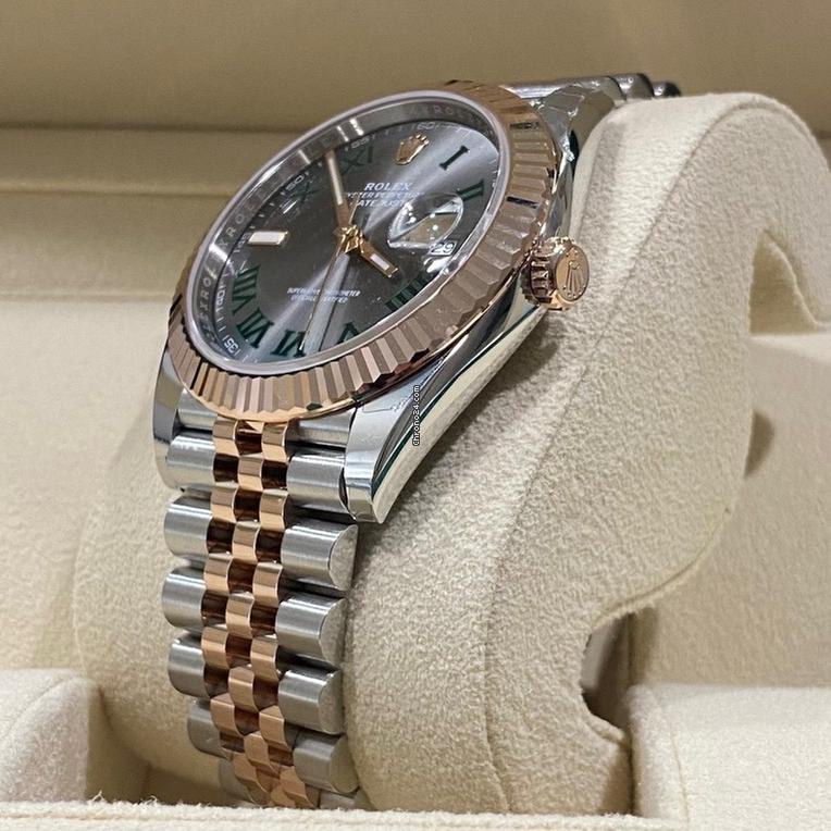 Rolex Datejust 41 41mm Like New (Unworn) 2025 / Slate Rom Dial Jubilee Fluted Bezel 126331