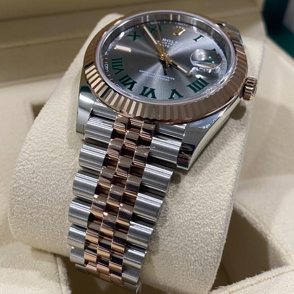 Rolex Datejust 41 41mm Like New (Unworn) 2025 / Slate Rom Dial Jubilee Fluted Bezel 126331