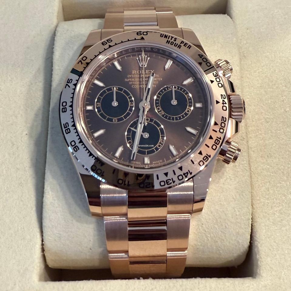 Rolex Daytona Daytona/Like New (Unworn) 2025 (May) Rose Gold Brown Dial 126505