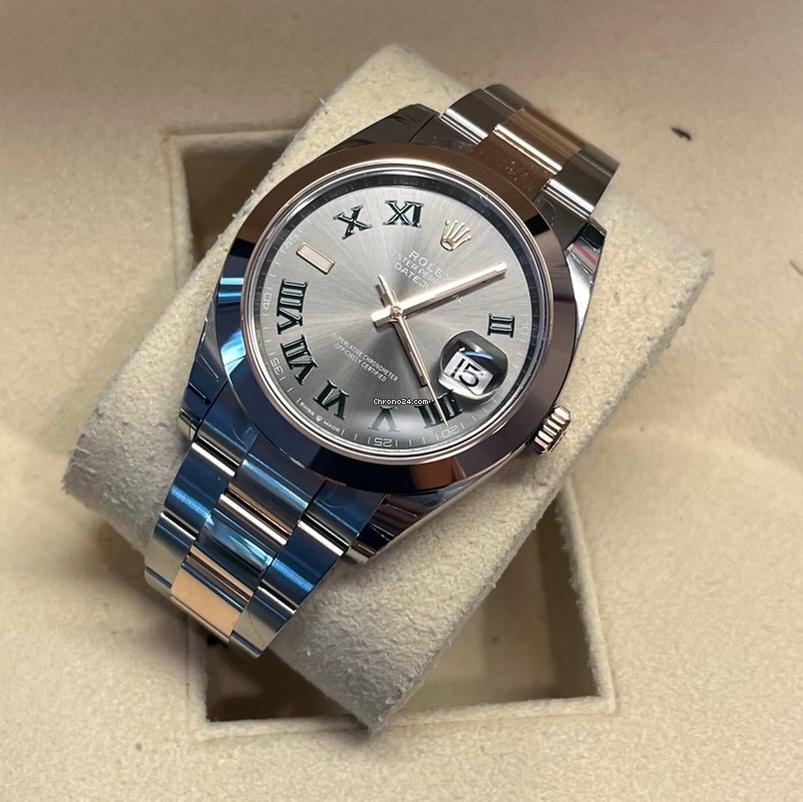 Rolex Datejust 41 41mm / Like New (Unworn) 2025/Wimbledon Dial / Rose Gold 126301