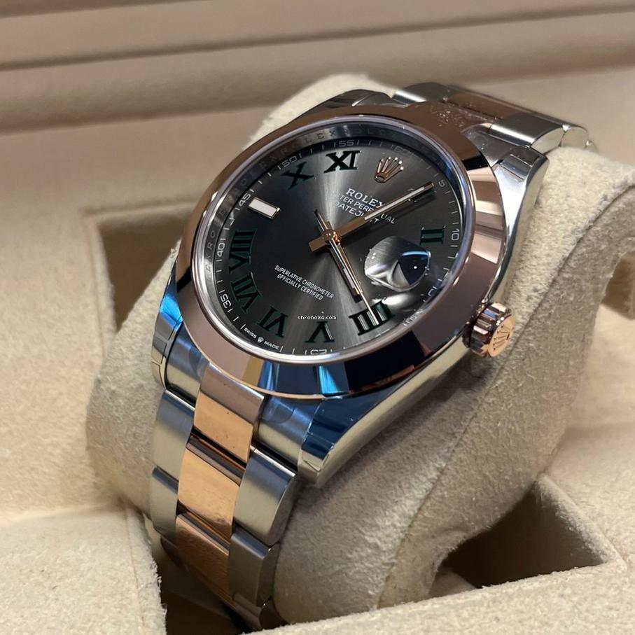 Rolex Datejust 41 41mm / Like New (Unworn) 2025/Wimbledon Dial / Rose Gold 126301