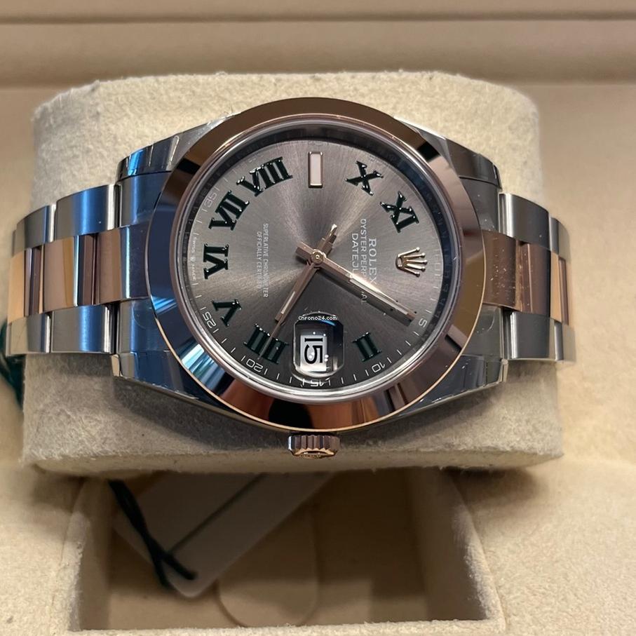 Rolex Datejust 41 41mm / Like New (Unworn) 2025/Wimbledon Dial / Rose Gold 126301