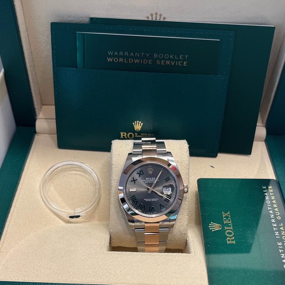 Rolex Datejust 41 41mm / Like New (Unworn) 2025/Wimbledon Dial / Rose Gold 126301