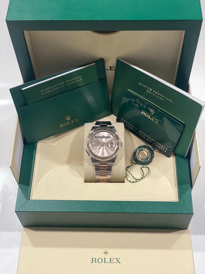 Rolex Datejust 41 mm Like New (Unworn) 2025 Oyster Sundust Dial Fluted Pink 126331