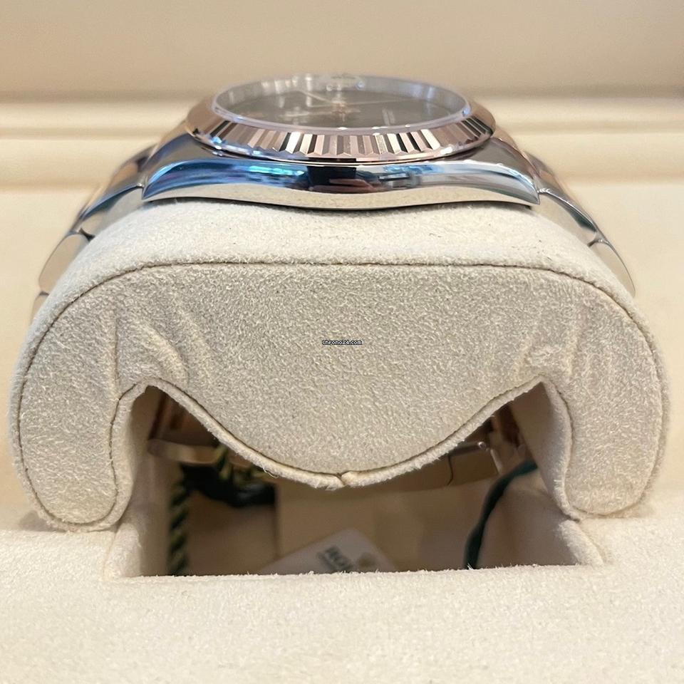 Rolex Datejust 41 41mm Like New (Unworn) 2025 Slate Dial Oyster Fluted Bezel Wimbledon 126331