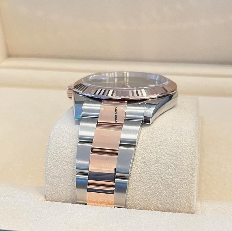 Rolex Datejust 41 41mm Like New (Unworn) 2025 Slate Dial Oyster Fluted Bezel Wimbledon 126331