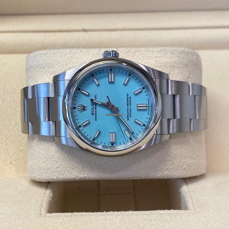 Rolex Oyster Perpetual 36 36mm Like New (Unworn) 2025 (April)"Tiffany Blue" Dial 126000