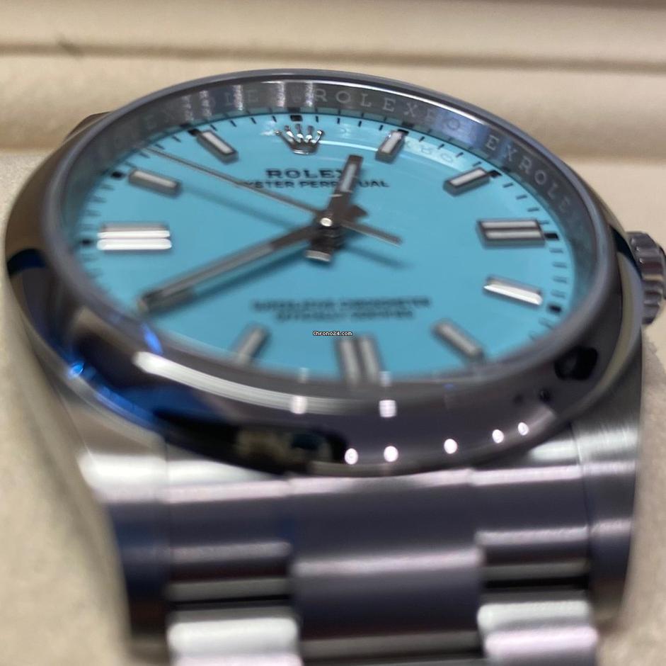Rolex Oyster Perpetual 36 36mm Like New (Unworn) 2025 (April)"Tiffany Blue" Dial 126000