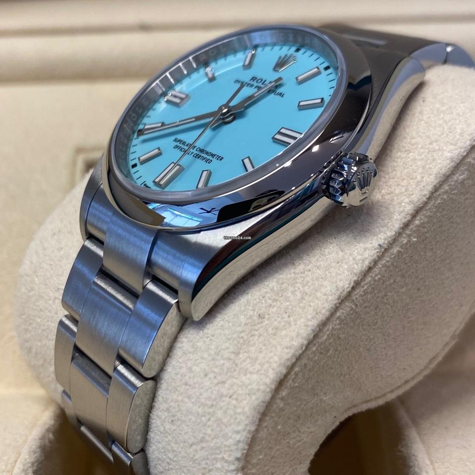 Rolex Oyster Perpetual 36 36mm Like New (Unworn) 2025 (April)"Tiffany Blue" Dial 126000