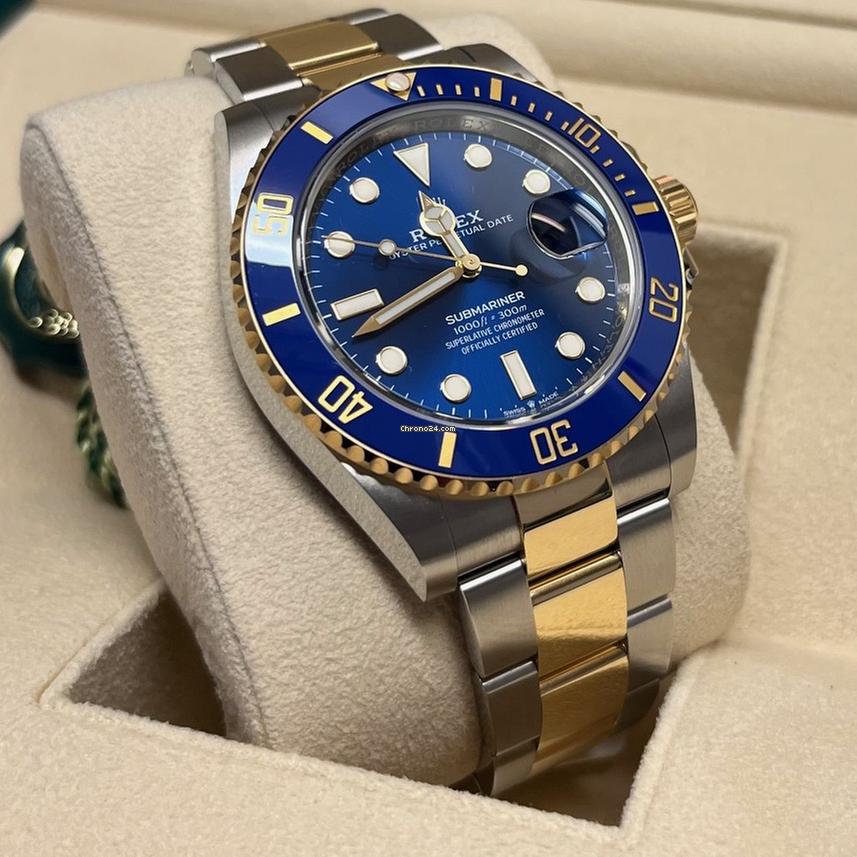 Rolex Submariner Date 41mm Like New (Unworn) 2025 (May) Blue Dial / Two Tone/126613LB