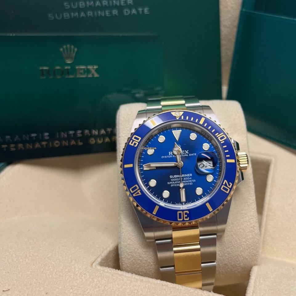 Rolex Submariner Date 41mm Like New (Unworn) 2025 (May) Blue Dial / Two Tone/126613LB