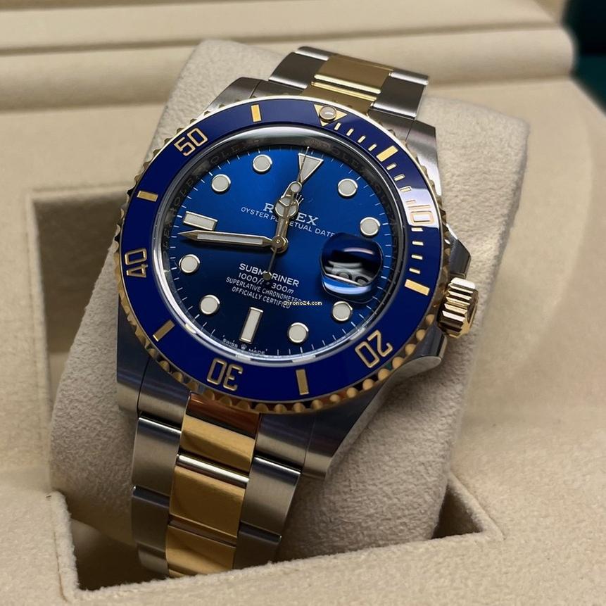 Rolex Submariner Date 41mm Like New (Unworn) 2025 (May) Blue Dial / Two Tone/126613LB