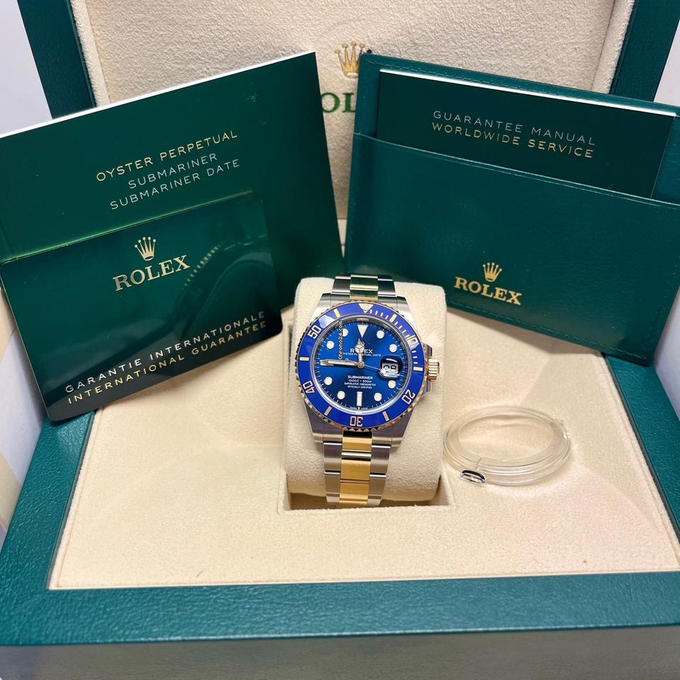 Rolex Submariner Date 41mm Like New (Unworn) 2025 (May) Blue Dial / Two Tone/126613LB