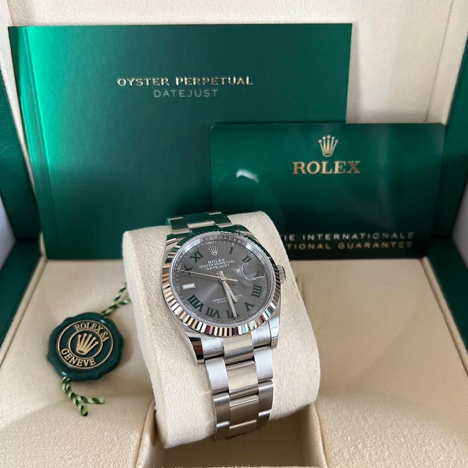 Rolex Datejust 36 36mm Like New (Unworn) 2025 (April)/Wimbledon Dial / 126234