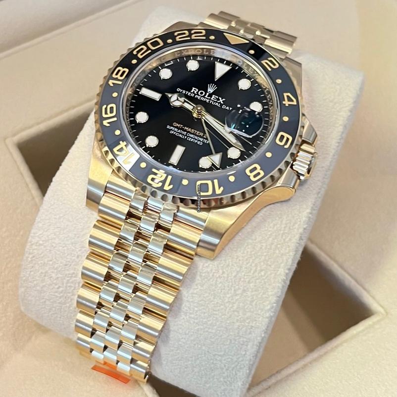 Rolex GMT-Master II Like New (Unworn) 2025 (May) / Yellow Gold/126718 GRNR