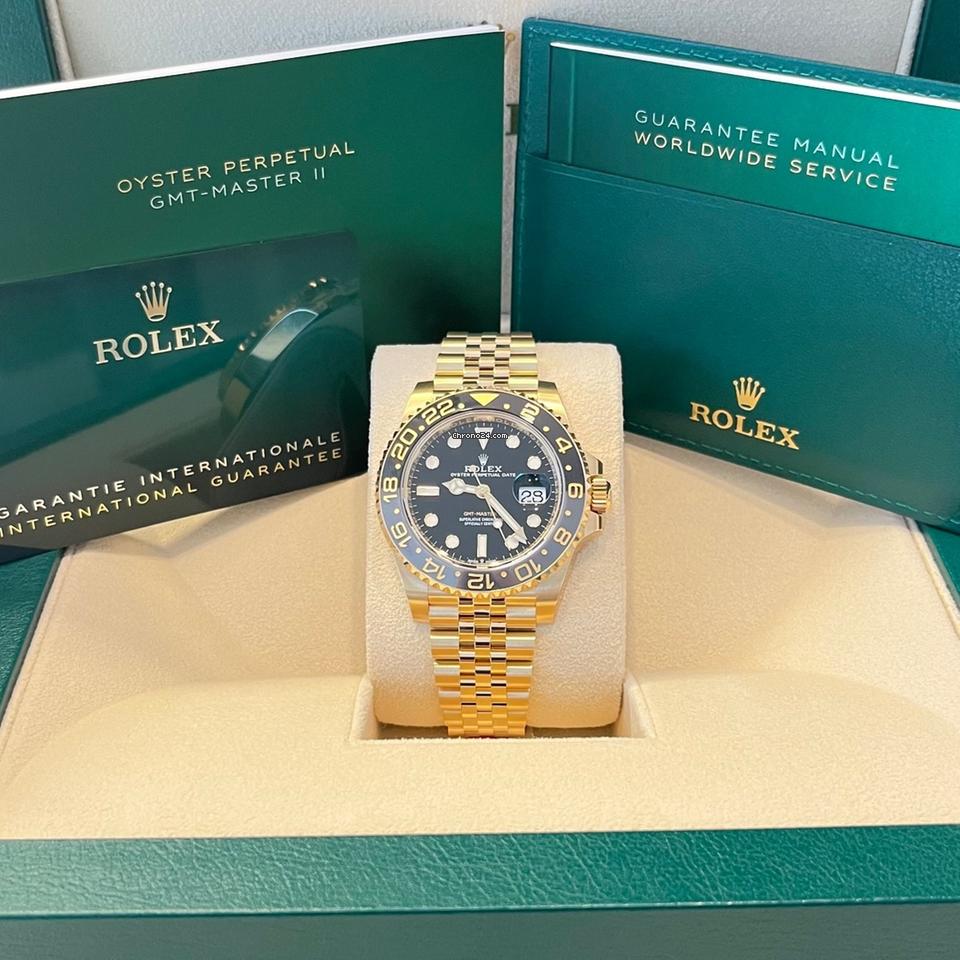 Rolex GMT-Master II Like New (Unworn) 2025 (May) / Yellow Gold/126718 GRNR