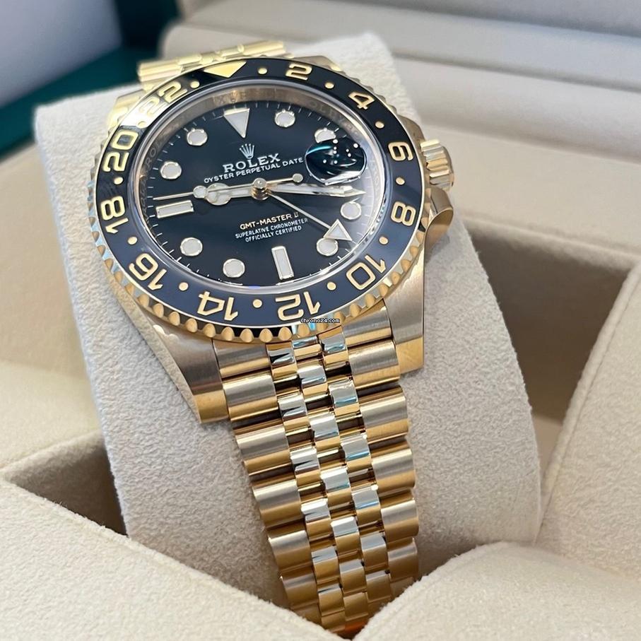 Rolex GMT-Master II NEW 2025 (May) / Yellow Gold/126718 GRNR