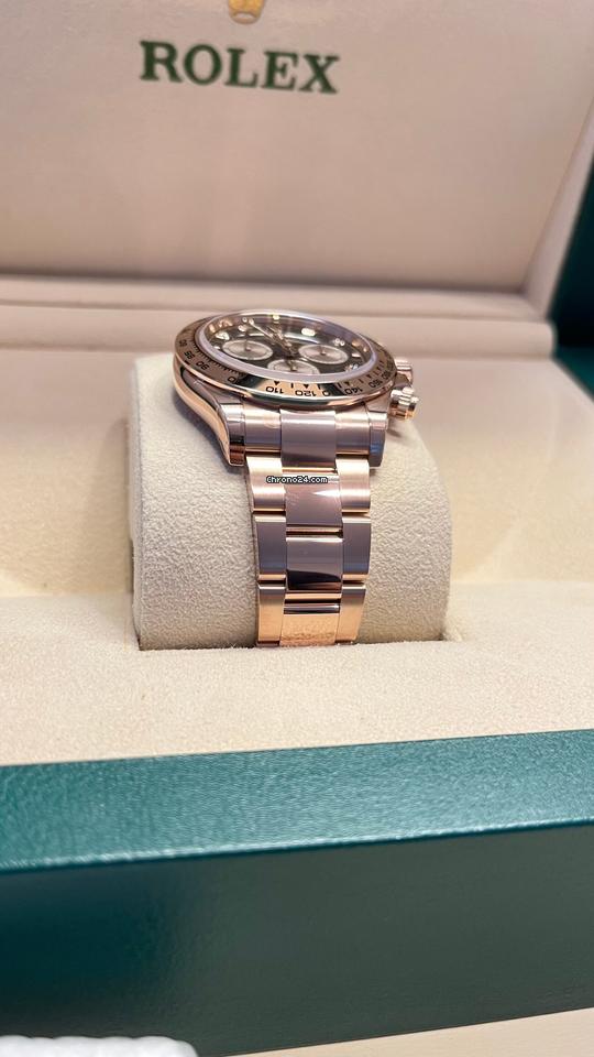 Rolex Daytona Daytona/Like New (Unworn) 2025 (March)/Black Dial Diamond Rose GOLD/126505