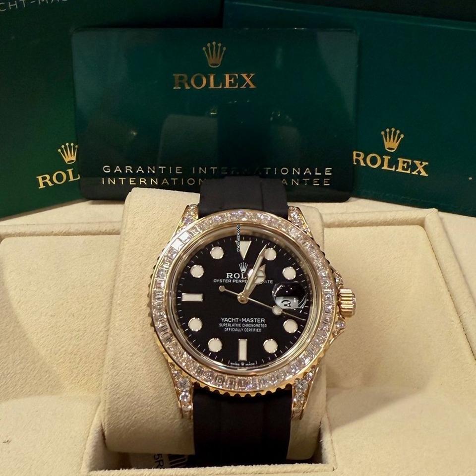 Rolex Yacht-Master 42 42mm Like New (Unworn) 2025 Yellow Gold , Factory Diamond 226668TBR
