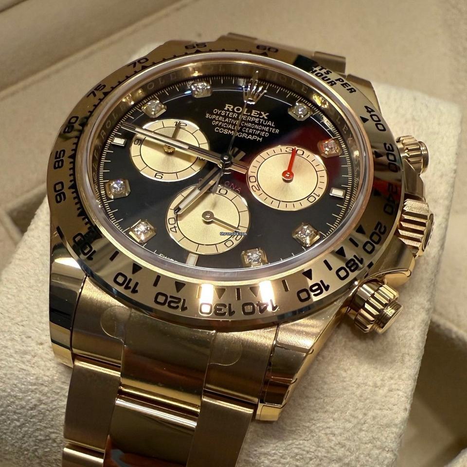 Rolex Daytona Cosmograph Daytona / Like New (Unworn) 2025(may) / Black Dial / Diamond 126508