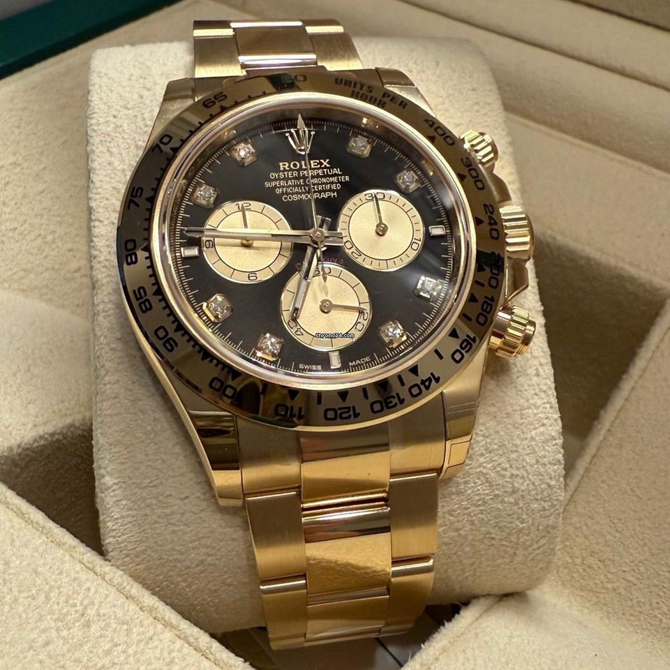 Rolex Daytona Cosmograph Daytona / Like New (Unworn) 2025(may) / Black Dial / Diamond 126508