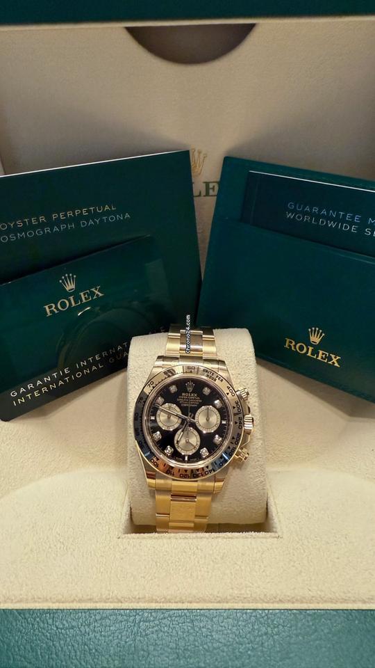 Rolex Daytona Cosmograph Daytona / Like New (Unworn) 2025(may) / Black Dial / Diamond 126508