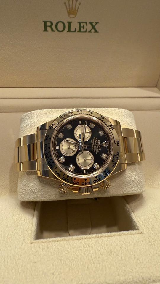 Rolex Daytona Cosmograph Daytona / Like New (Unworn) 2025(may) / Black Dial / Diamond 126508
