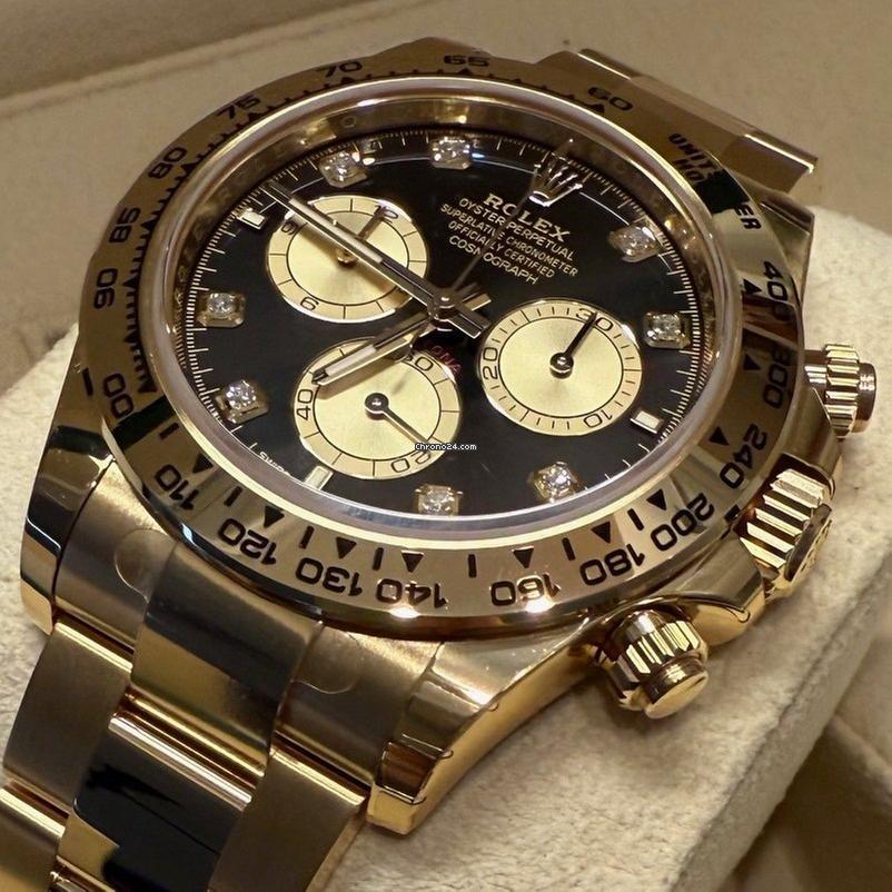 Rolex Daytona Cosmograph Daytona / Like New (Unworn) 2025(may) / Black Dial / Diamond 126508