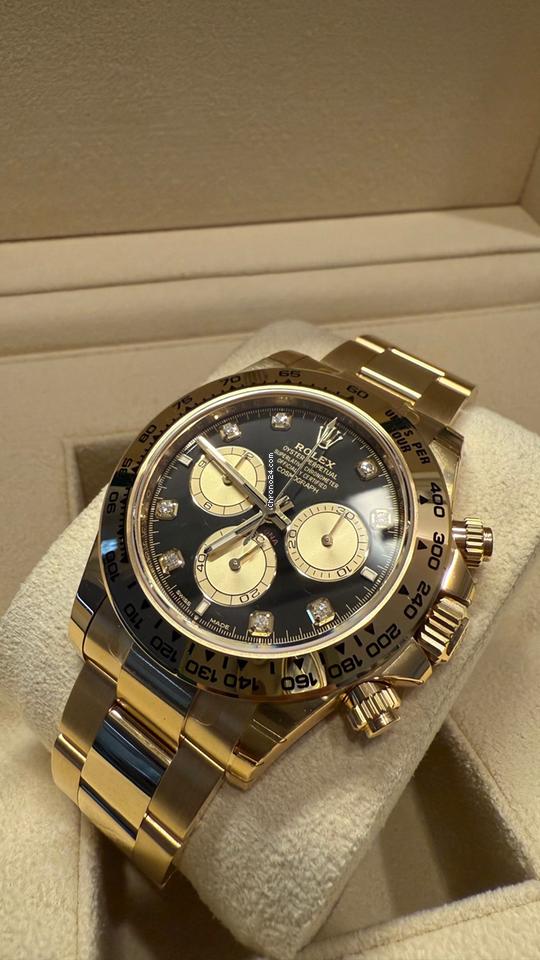 Rolex Daytona Cosmograph Daytona / Like New (Unworn) 2025(may) / Black Dial / Diamond 126508