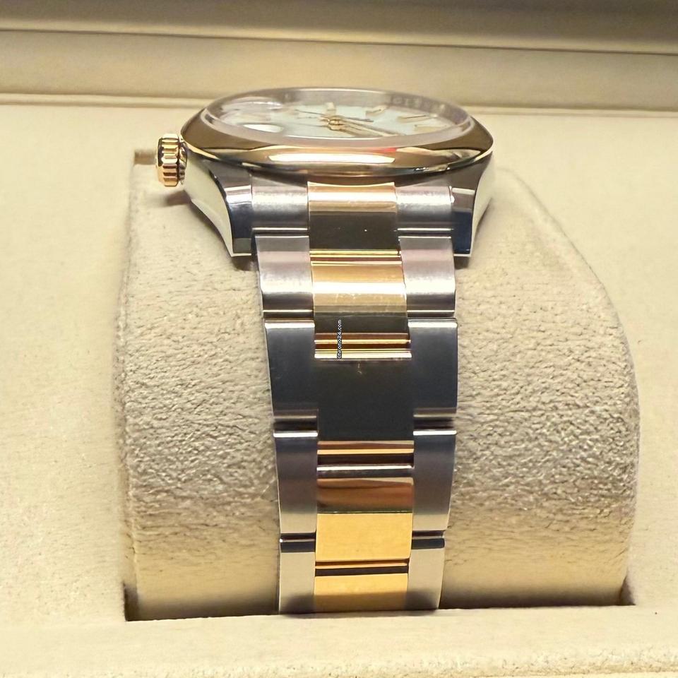 Rolex Datejust 36 36mm Like New (Unworn) 2025 White Index/Oyster/Two-Tones Yellow Gold / Steel/126203
