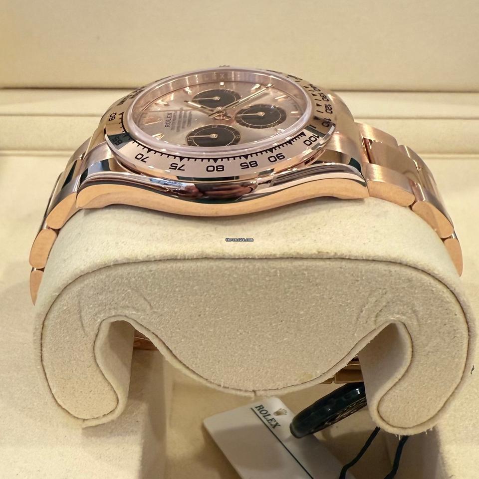 Rolex Daytona Daytona/Like New (Unworn) 2025 (April )/Rose Gold Soundest Bright Black Dial 126505