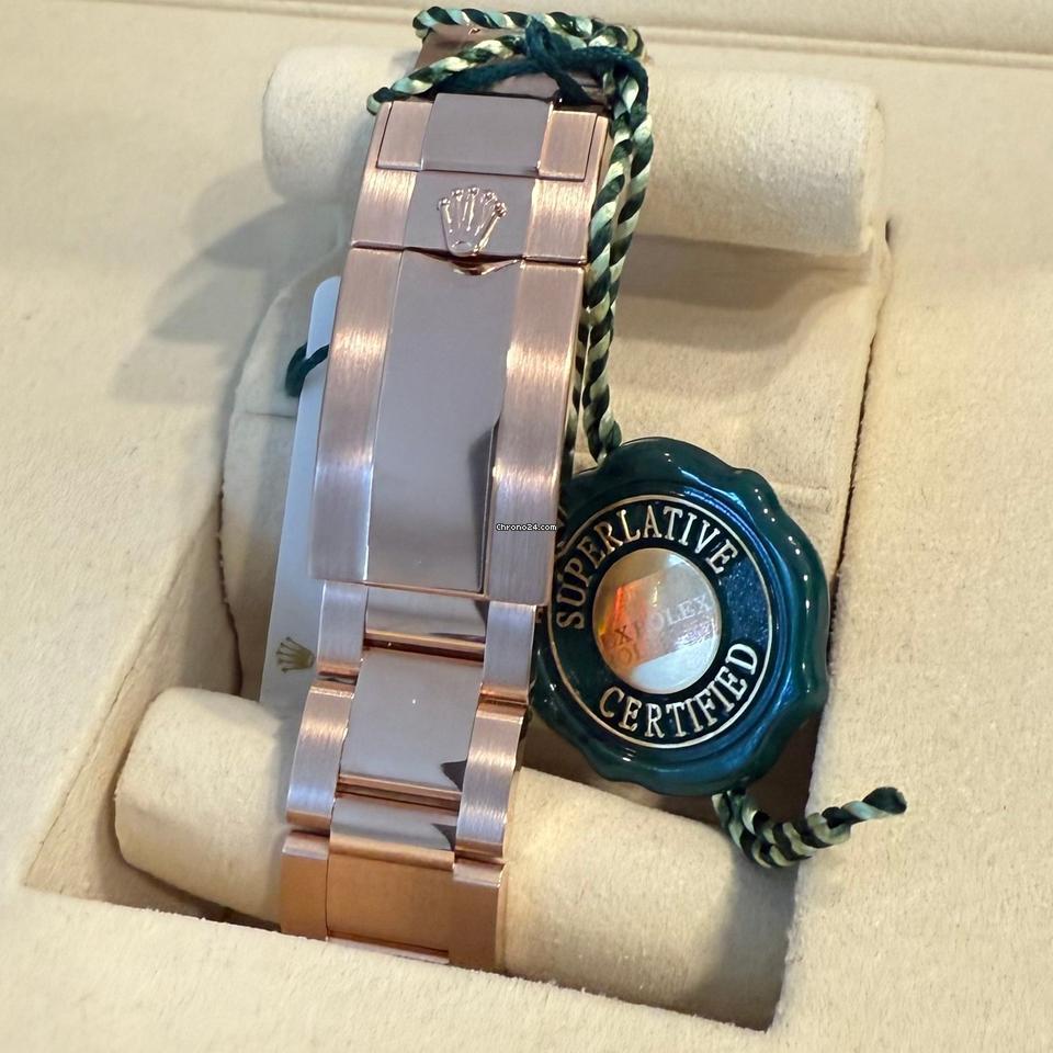 Rolex Daytona Daytona/Like New (Unworn) 2025 (April )/Rose Gold Soundest Bright Black Dial 126505