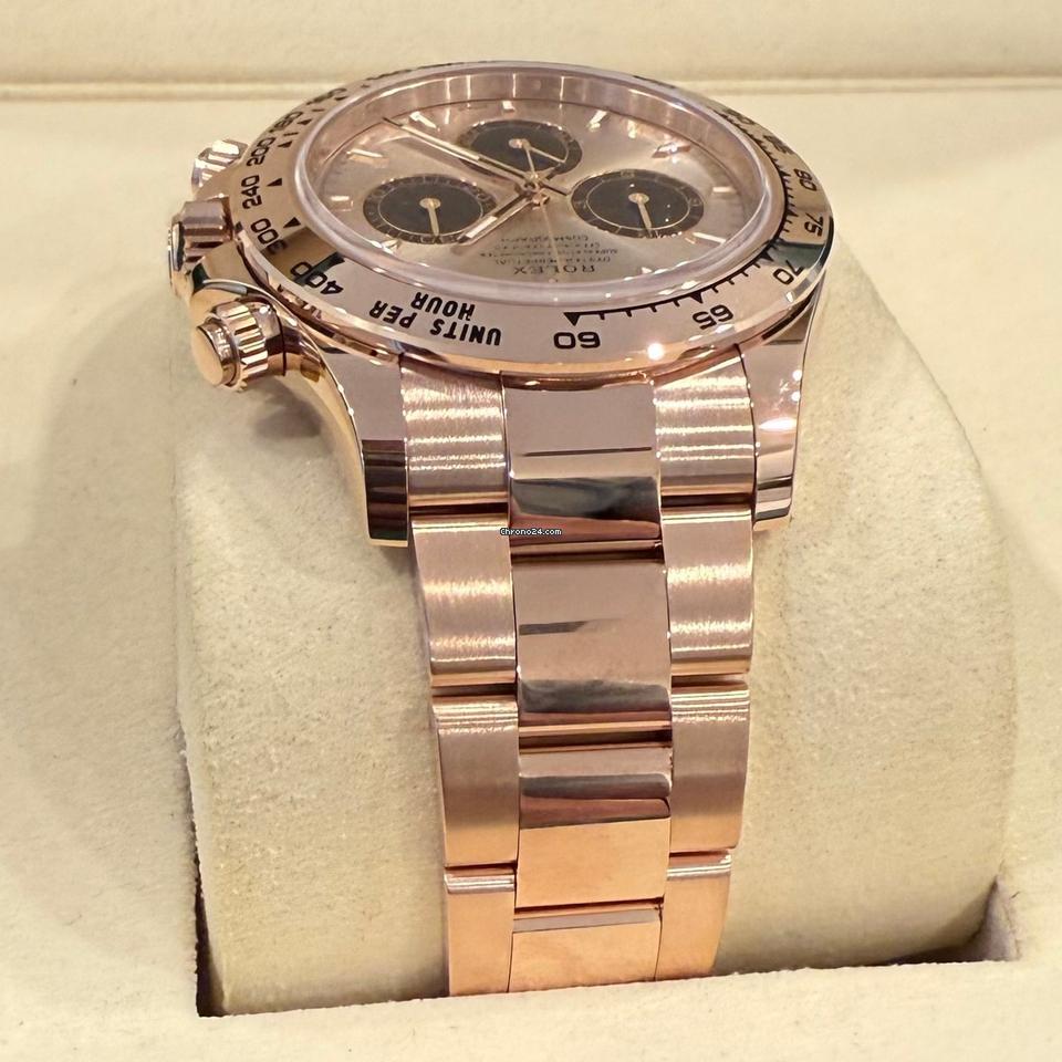 Rolex Daytona Daytona/Like New (Unworn) 2025 (April )/Rose Gold Soundest Bright Black Dial 126505