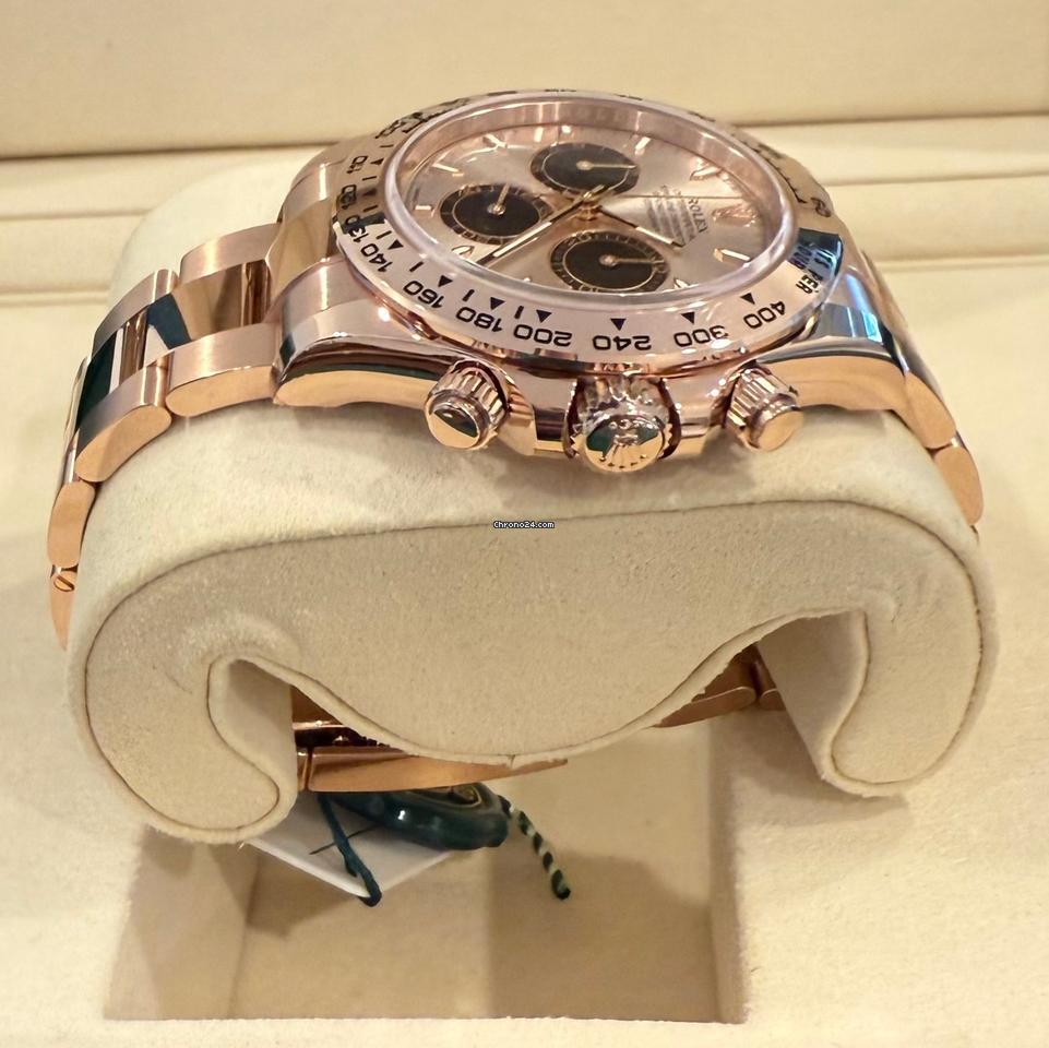 Rolex Daytona Daytona/Like New (Unworn) 2025 (April )/Rose Gold Soundest Bright Black Dial 126505