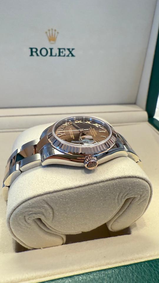 Rolex Datejust 31 31mm Like New (Unworn) 2025 (July )/Brown dial VI Diamonds 278271